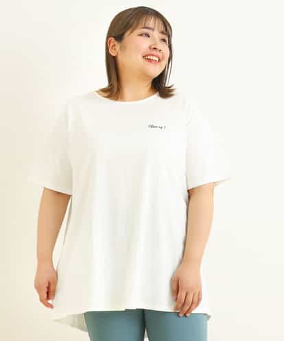 OLKFP21050 eur3 【大きいサイズ】ロゴ刺繍Tシャツ