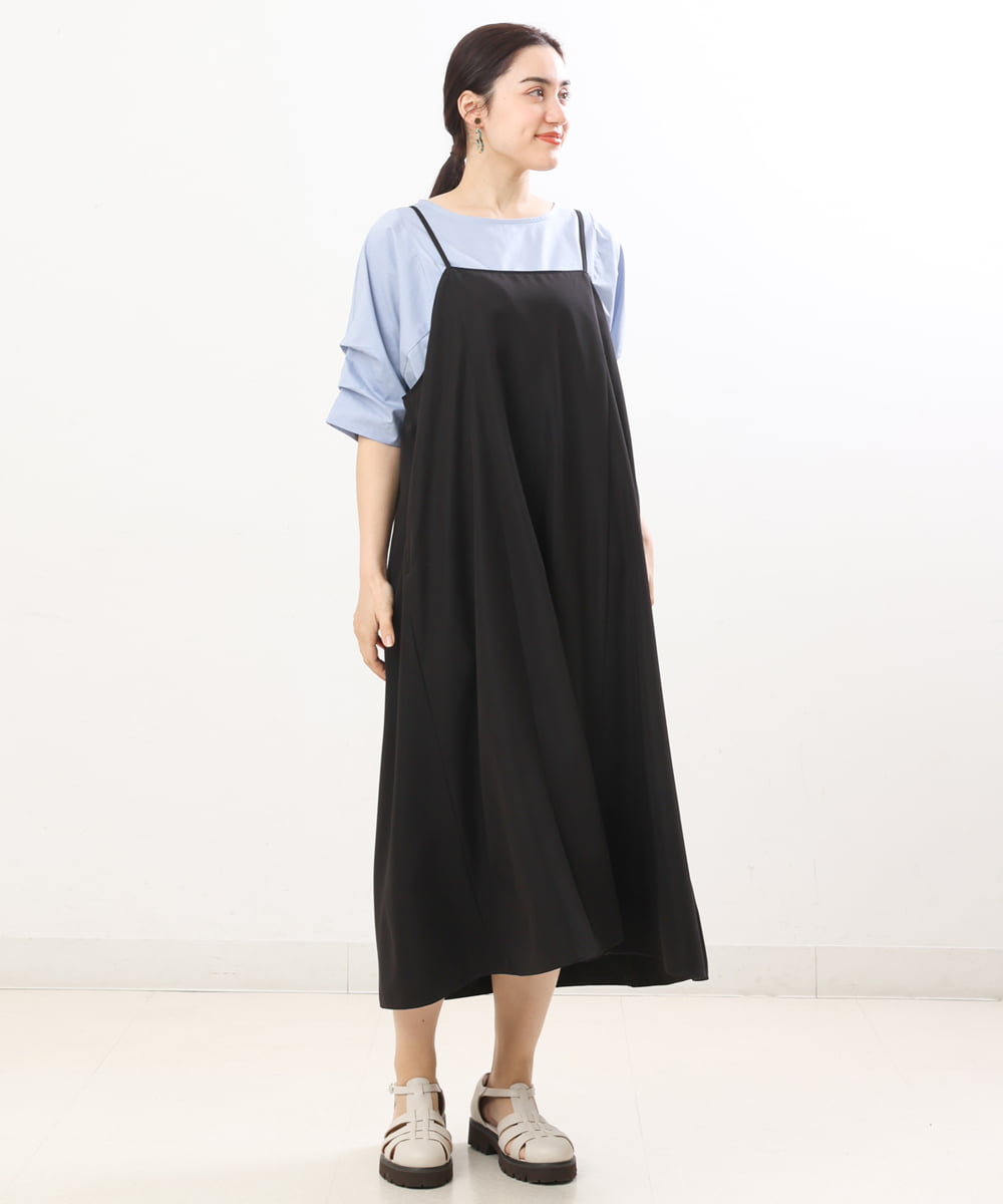 OLKFS08070 eur3(エウルキューブ) 【大きいサイズ】ホイップスリーブカットソー ライトブルー(50)