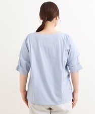 OLKFS08070 eur3(エウルキューブ) 【大きいサイズ】ホイップスリーブカットソー ライトブルー(50)