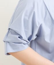 OLKFS08070 eur3(エウルキューブ) 【大きいサイズ】ホイップスリーブカットソー ライトブルー(50)