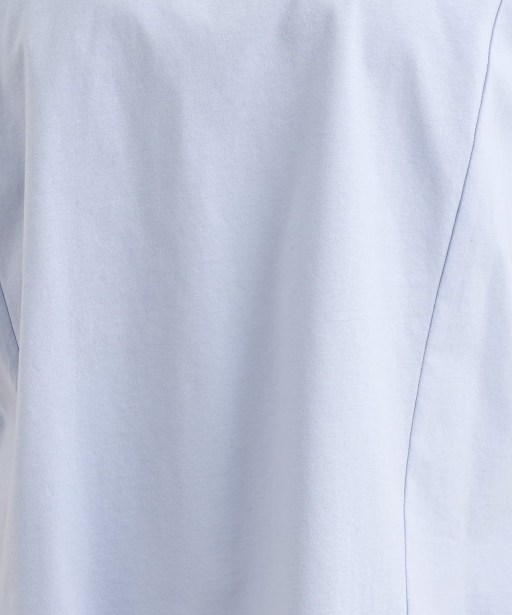 OLKFS08070 eur3(エウルキューブ) 【大きいサイズ】ホイップスリーブカットソー ライトブルー(50)