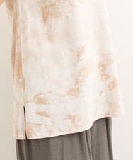 OLKFS14060 eur3(エウルキューブ) 【雑誌掲載】【大きいサイズ】タイダイロング丈タンクトップ ベージュ(82)