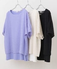 OLKFS15080 eur3(エウルキューブ) 【大きいサイズ/2点セット】シアートップス＆タンクトップセット ブラック(94)