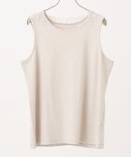 OLKGA07039 eur3(エウルキューブ) 【大きいサイズ】レースタンクトップ ベージュ(82)