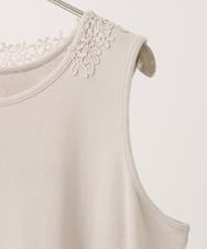 OLKGA07039 eur3(エウルキューブ) 【大きいサイズ】レースタンクトップ ベージュ(82)