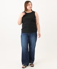 OLKGA07039 eur3(エウルキューブ) 【大きいサイズ】レースタンクトップ ブラック(94)
