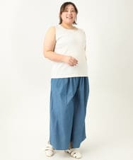 OLKGA08034 eur3(エウルキューブ) 【大きいサイズ】リブタンクトップ ホワイト(90)