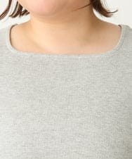 OLKGA08034 eur3(エウルキューブ) 【大きいサイズ】リブタンクトップ ライトグレー(91)