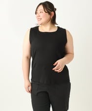 OLKGA08034 eur3(エウルキューブ) 【大きいサイズ】リブタンクトップ ブラック(94)