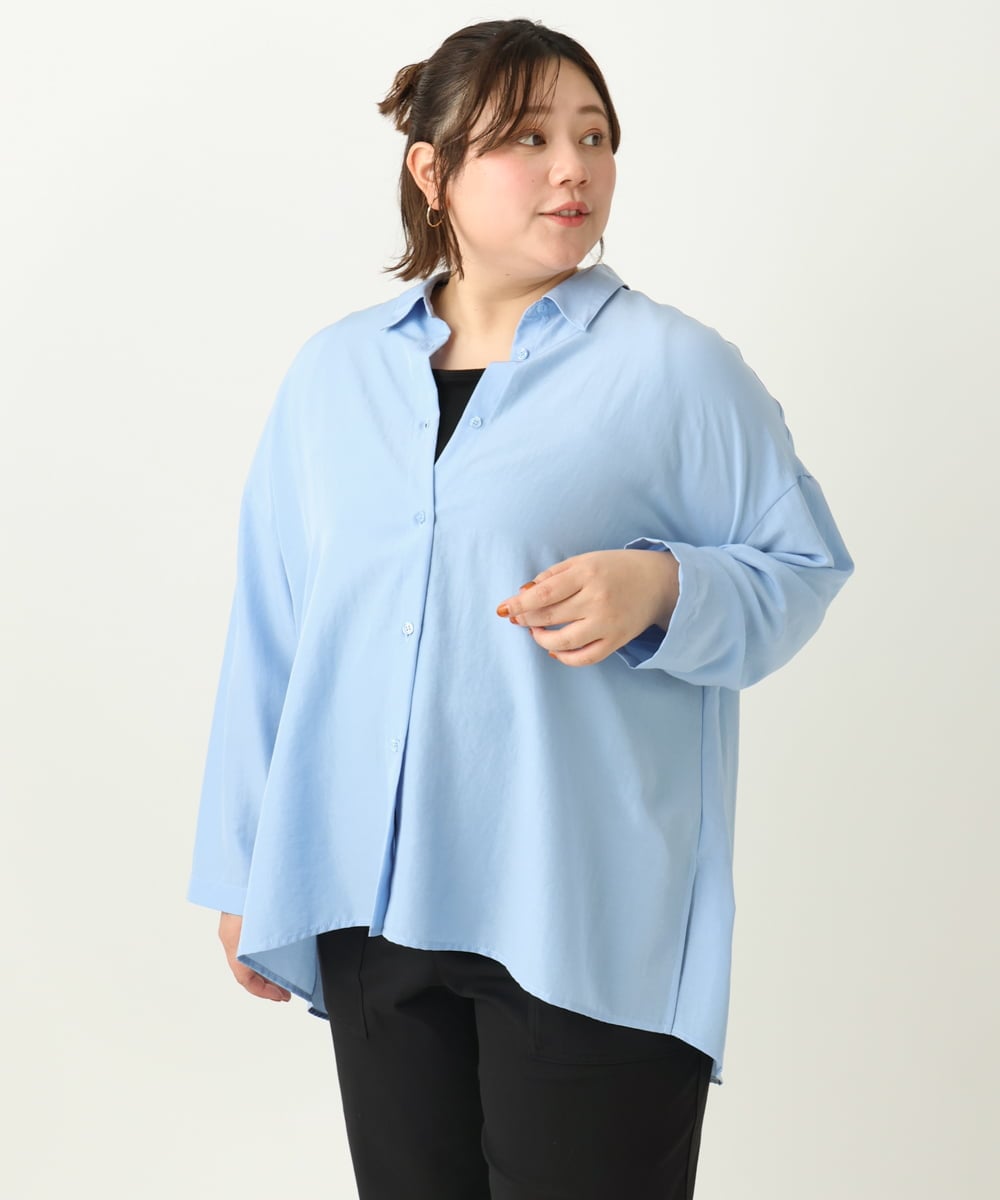 OLKGA08034 eur3(エウルキューブ) 【大きいサイズ】リブタンクトップ ブラック(94)