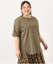 OLKGA29069 eur3(エウルキューブ) 【大きいサイズ】ゆるシルエットプルオーバー カーキ(36)