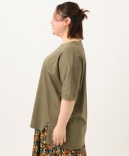 OLKGA29069 eur3(エウルキューブ) 【大きいサイズ】ゆるシルエットプルオーバー カーキ(36)