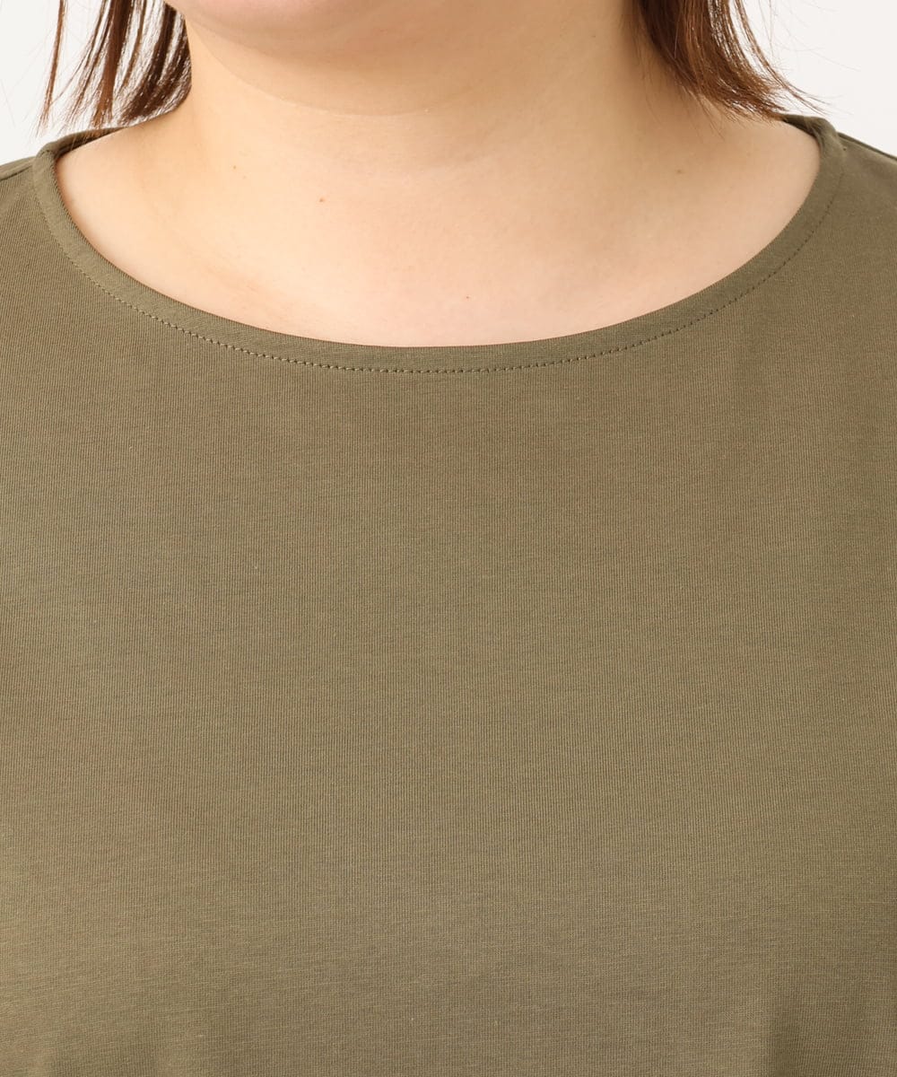 OLKGA29069 eur3(エウルキューブ) 【大きいサイズ】ゆるシルエットプルオーバー カーキ(36)