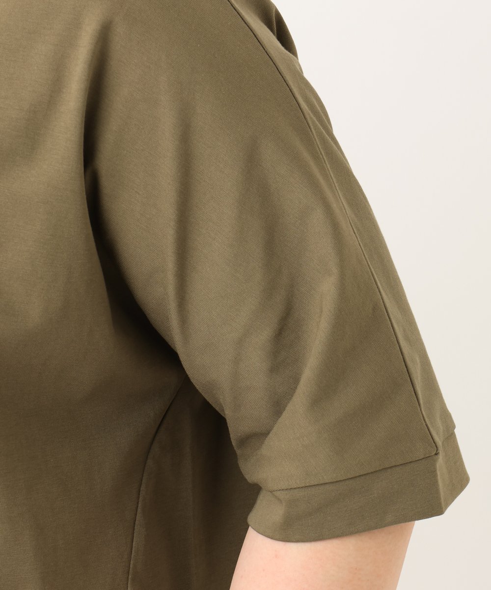 OLKGA29069 eur3(エウルキューブ) 【大きいサイズ】ゆるシルエットプルオーバー カーキ(36)