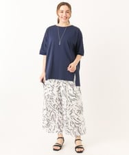 OLKGA29069 eur3(エウルキューブ) 【大きいサイズ】ゆるシルエットプルオーバー ネイビー(57)
