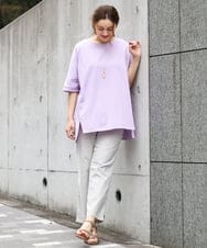 OLKGA29069 eur3(エウルキューブ) 【大きいサイズ】ゆるシルエットプルオーバー ラベンダー(60)