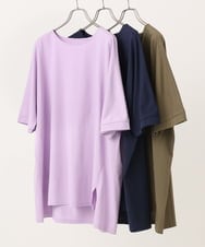 OLKGA29069 eur3(エウルキューブ) 【大きいサイズ】ゆるシルエットプルオーバー ラベンダー(60)