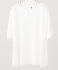 OLKGA43069 eur3(エウルキューブ) 【大きいサイズ】ぽこぽこギンガムカットソー ホワイト(90)