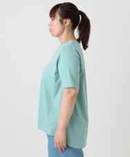 OLKGA44064 eur3(エウルキューブ) 【大きいサイズ/機能素材アイテム】汗染み防止Tシャツ ライトグリーン(30)