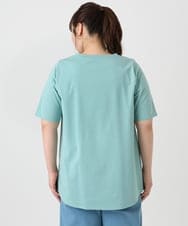 OLKGA44064 eur3(エウルキューブ) 【大きいサイズ/機能素材アイテム】汗染み防止Tシャツ ライトグリーン(30)