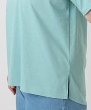 OLKGA44064 eur3(エウルキューブ) 【大きいサイズ/機能素材アイテム】汗染み防止Tシャツ ライトグリーン(30)