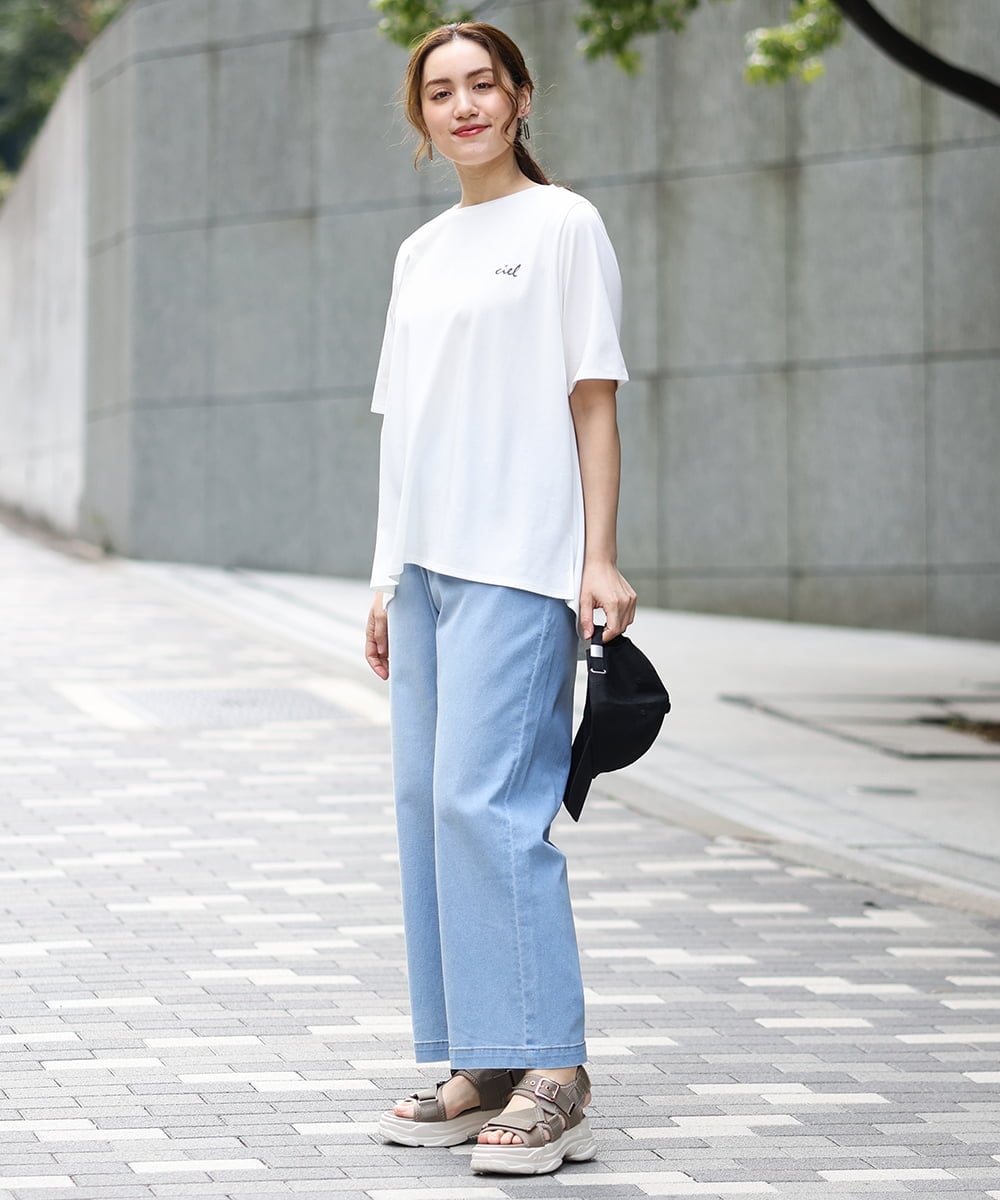 OLKGA44064 eur3(エウルキューブ) 【大きいサイズ/機能素材アイテム】汗染み防止Tシャツ ホワイト(90)