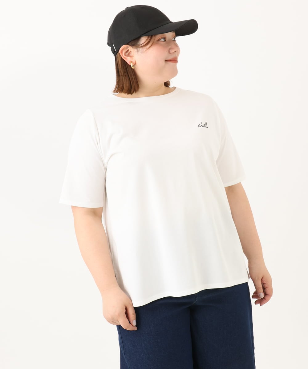 OLKGA44064 eur3(エウルキューブ) 【大きいサイズ/機能素材アイテム】汗染み防止Tシャツ ホワイト(90)