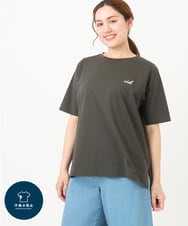 OLKGA44064 eur3(エウルキューブ) 【大きいサイズ/機能素材アイテム】汗染み防止Tシャツ ダークグレー(93)