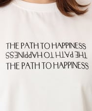 OLKGD26059 eur3(エウルキューブ) 【WEB先行販売】【大きいサイズ/機能素材】フロッキーロゴTシャツ アイボリー