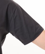 OLKGD26059 eur3(エウルキューブ) 【WEB先行販売】【大きいサイズ/機能素材】フロッキーロゴTシャツ ダークグレー