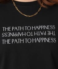 OLKGD26059 eur3(エウルキューブ) 【WEB先行販売】【大きいサイズ/機能素材】フロッキーロゴTシャツ ブラック