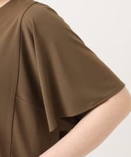 OLKGD27079 eur3(エウルキューブ) 【WEB先行販売】【大きいサイズ/接触冷感/セットアップ対応】Vネックジャージートップス モカ