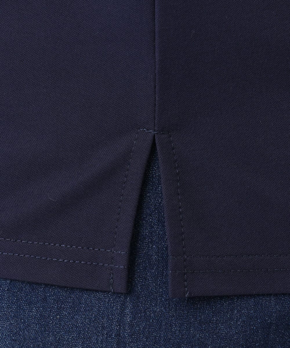 OLKGD29069 eur3(エウルキューブ) 【WEB先行販売】【大きいサイズ/接触冷感】カラーブロッキングトップス ネイビー