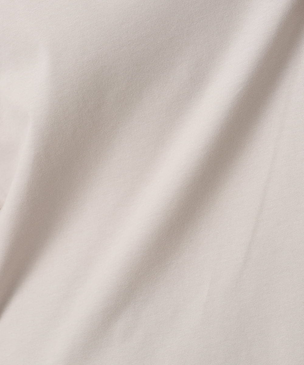 OLKGD39099 eur3(エウルキューブ) 【WEB先行販売】【大きいサイズ】ジップポケットコットンTシャツ グレージュ