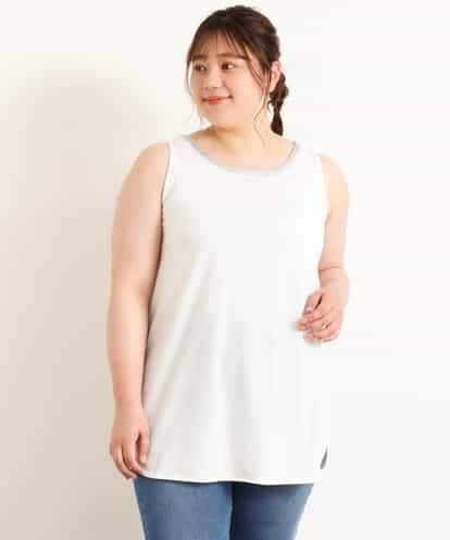 OLKGM39040 eur3 【大きいサイズ】ラメテープタンクトップ