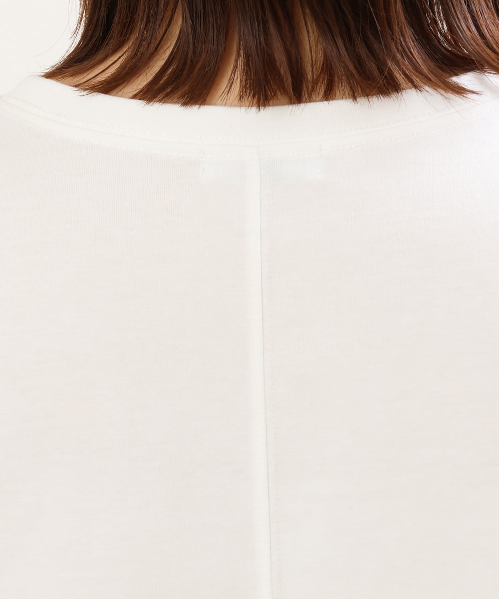 OLKGS36050 eur3(エウルキューブ) 【大きいサイズ/a.v.v×eur3】吸水速乾/ロゴTシャツ ホワイト(90)