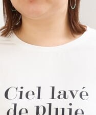 OLKGS36050 eur3(エウルキューブ) 【大きいサイズ/a.v.v×eur3】吸水速乾/ロゴTシャツ ホワイト(90)