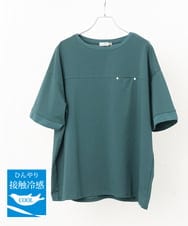 OLKGS46070 eur3(エウルキューブ) 【大きいサイズ】接触冷感ドロップスリーブカットソー カーキ(36)