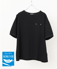 OLKGS46070 eur3(エウルキューブ) 【大きいサイズ】接触冷感ドロップスリーブカットソー ブラック(94)