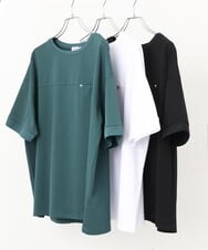 OLKGS46070 eur3(エウルキューブ) 【大きいサイズ】接触冷感ドロップスリーブカットソー ブラック(94)