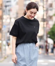 OLKGS46070 eur3(エウルキューブ) 【大きいサイズ】接触冷感ドロップスリーブカットソー ブラック(94)