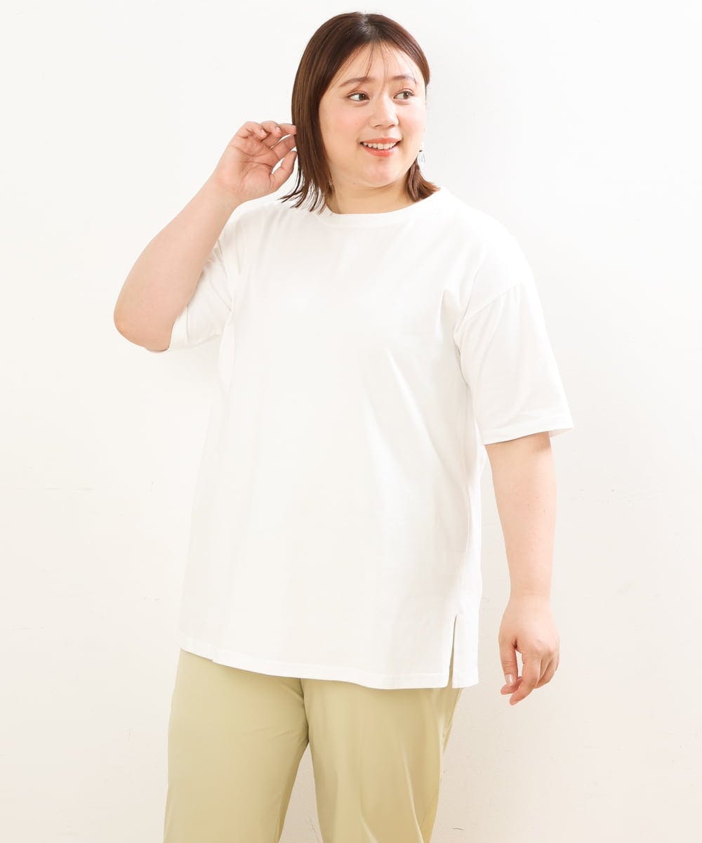 OLKGS47090 eur3(エウルキューブ) 【大きいサイズ/soso×eur3】Ｔシャツベストセット ベージュ(82)