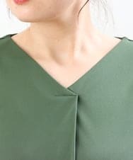 OLKGS57060 eur3(エウルキューブ) 【大きいサイズ/セットアップ対応】フレアスリーブカットソー カーキ(36)