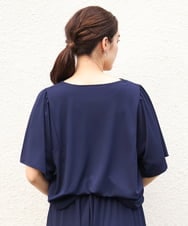 OLKGS57060 eur3(エウルキューブ) 【大きいサイズ/セットアップ対応】フレアスリーブカットソー ネイビー(57)