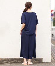 OLKGS57060 eur3(エウルキューブ) 【大きいサイズ/セットアップ対応】フレアスリーブカットソー ネイビー(57)