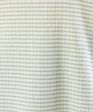 OLKGS58060 eur3(エウルキューブ) 【大きいサイズ】袖ギャザーギンガムチェックカットソー ライトグリーン(30)