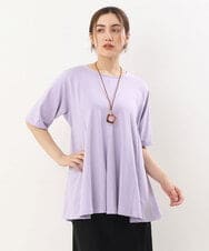 OLKGS61070 eur3(エウルキューブ) 【大きいサイズ】フレアシルエットトップス ラベンダー(60)