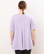 OLKGS61070 eur3(エウルキューブ) 【大きいサイズ】フレアシルエットトップス ラベンダー(60)