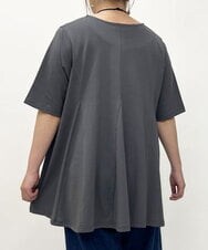 OLKGS61070 eur3(エウルキューブ) 【大きいサイズ】フレアシルエットトップス ダークグレー(93)