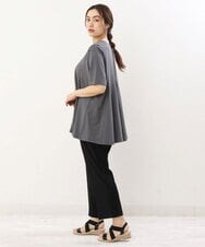 OLKGS61070 eur3(エウルキューブ) 【大きいサイズ】フレアシルエットトップス ダークグレー(93)